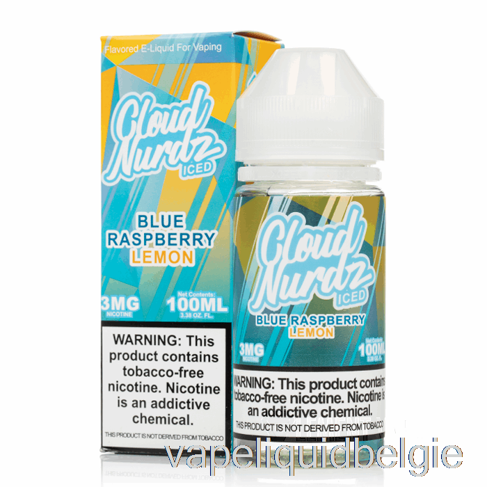 Vape Smaken Ijsblauw Framboos Citroen - Wolk Nurdz - 100ml 6mg